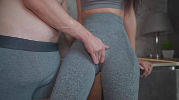 Obsessed With My Stepmom’s Sweaty Yoga Pants – Couldn’t Resist Filling Her Up After Her Workout!