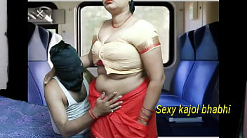 Desi Aunty Gets Wild On A Train Ride With Her Son, Deepthroating And Taking A Hot Creampie