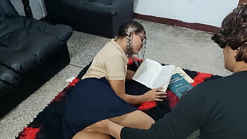 Tutoring My Innocent 18-year-old Virgin Niece With Her Homework For The Very First Time