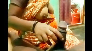 Auntie’s Skilled Hands Shaping A Young Man’s Eager Cock