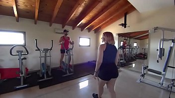 Sweaty Gym Session With A Delicious Cock Feast