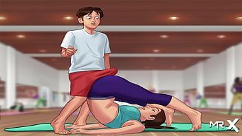 Bending And Stretching Together In Summertimesaga – Yoga Session Turns Steamy (e1 #91)