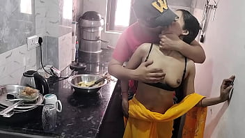 Sizzling Desi Bhabhi Gets Naughty With Hubby In The Kitchen