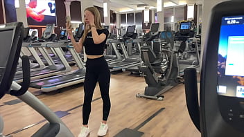 Sweaty Gym Goddess Can’t Resist Joining Me For A Steamy Bathroom Rendezvous
