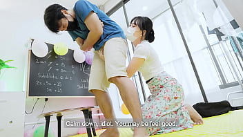 Naughty Tutor Gives Her Student Some Very Hands-on Lessons