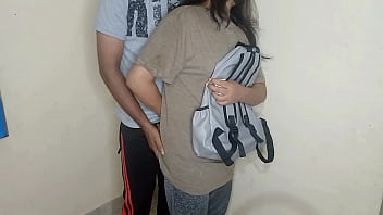 Desperate College Girl Trades Her Body For Rent, Moaning In Hindi As Her Landlord Claims Her.