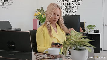 Ricky Johnson Catches Bunny Snapping Steamy Office Selfies And Can’t Resist Lending A Hand—and So Much More—in This Sizzling Brazzers Scene