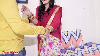 Desi Bhabhi Gets A Deep Blowjob Before Taking A Hard Anal Pounding.
