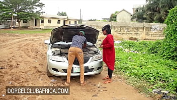 Curvaceous Ebony Beauty Settles Her Bill With A Steamy Session For The Mechanic
