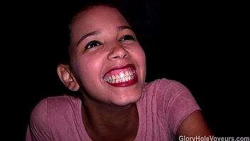 Ebony Beauty’s First Time At The Gloryhole