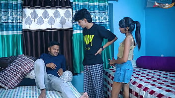 Desi Virgin Girl Gets Wild With Two Friends While Home Alone, Full Hindi Audio Movie