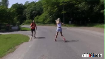 Naughty Blonde Teen Takes Her Man’s Thick Cock For A Wild Public Ride