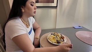 Turkish Stepsister’s Curvy Backside Gets A Rough Ride From Her Stepbro After Lunch – Raw Amateur Action