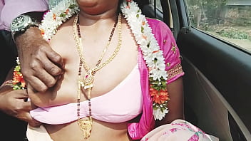 Desi Aunty’s Steamy Car Ride With Naughty Whispers And Wild Romance. Telugu Audio.