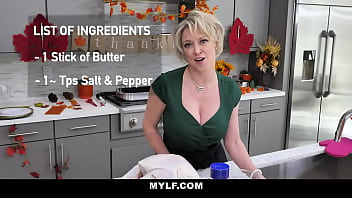 Blonde Stepmom Gets Stuffed By Her Stepson On Thanksgiving