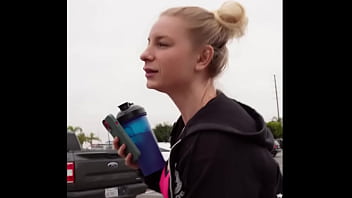 Sweaty And Ready, This Gym Milf Takes A Hard Pounding In The Backseat.