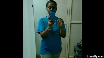 Tamil Maid Lily Slips Into The Bathroom, Her Heavy Breasts Swaying As She Strips Off Her Bra And Panties, Fingers Teasing Her Wet Pussy.